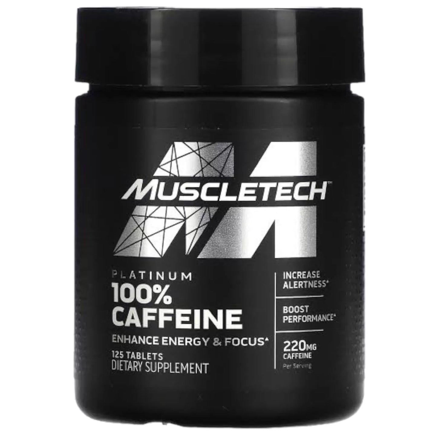 MUSCLETECH PLATINUM CAFFEINE 125 CT
