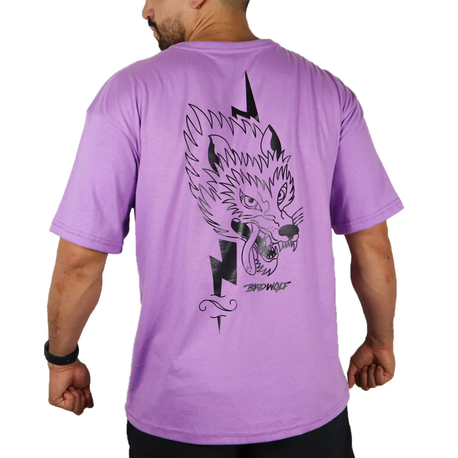 OVERSIZE ANIME TSHIRT MORADA