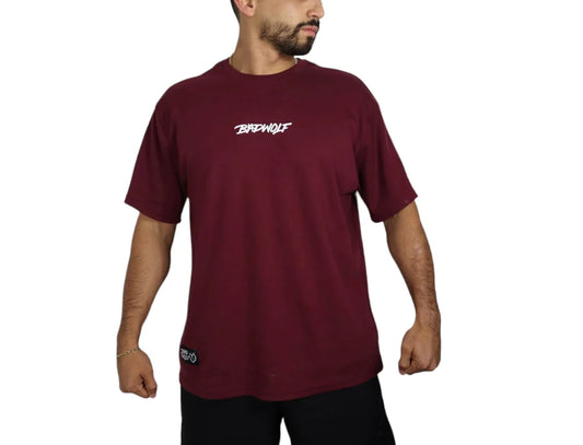 OVERSIZED T SHIRT GUINDA