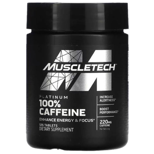 MUSCLETECH PLATINUM CAFFEINE 125 CT