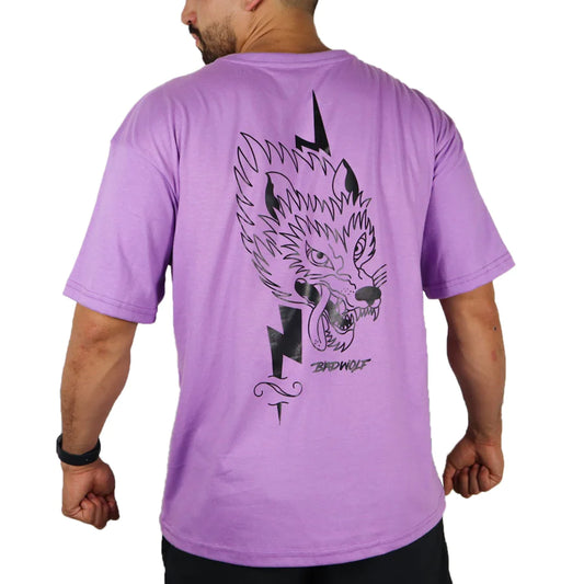 OVERSIZE ANIME TSHIRT MORADA