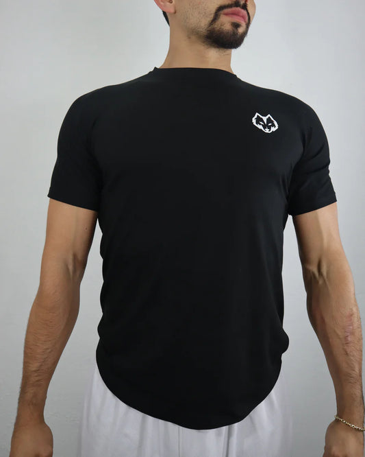 PLAYERA HYBRID NEGRA